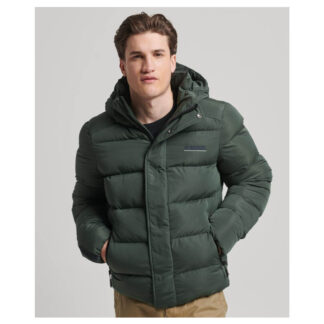 Super Dry HOODED MICROFIBRE SPORT PUFFER