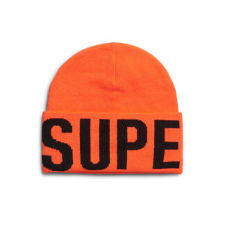 Super Dry BRANDED KNITTED BEANIE HAT
